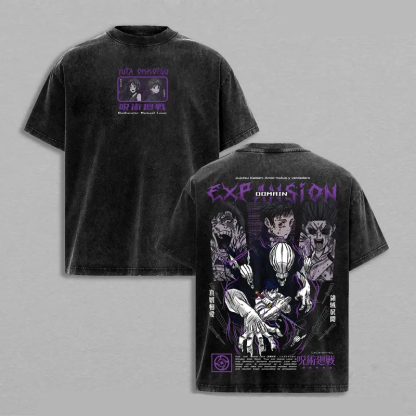 Yuta Okkotsu Rika Jujutsu Kaisen  Printed Unisex Washed T-Shirt