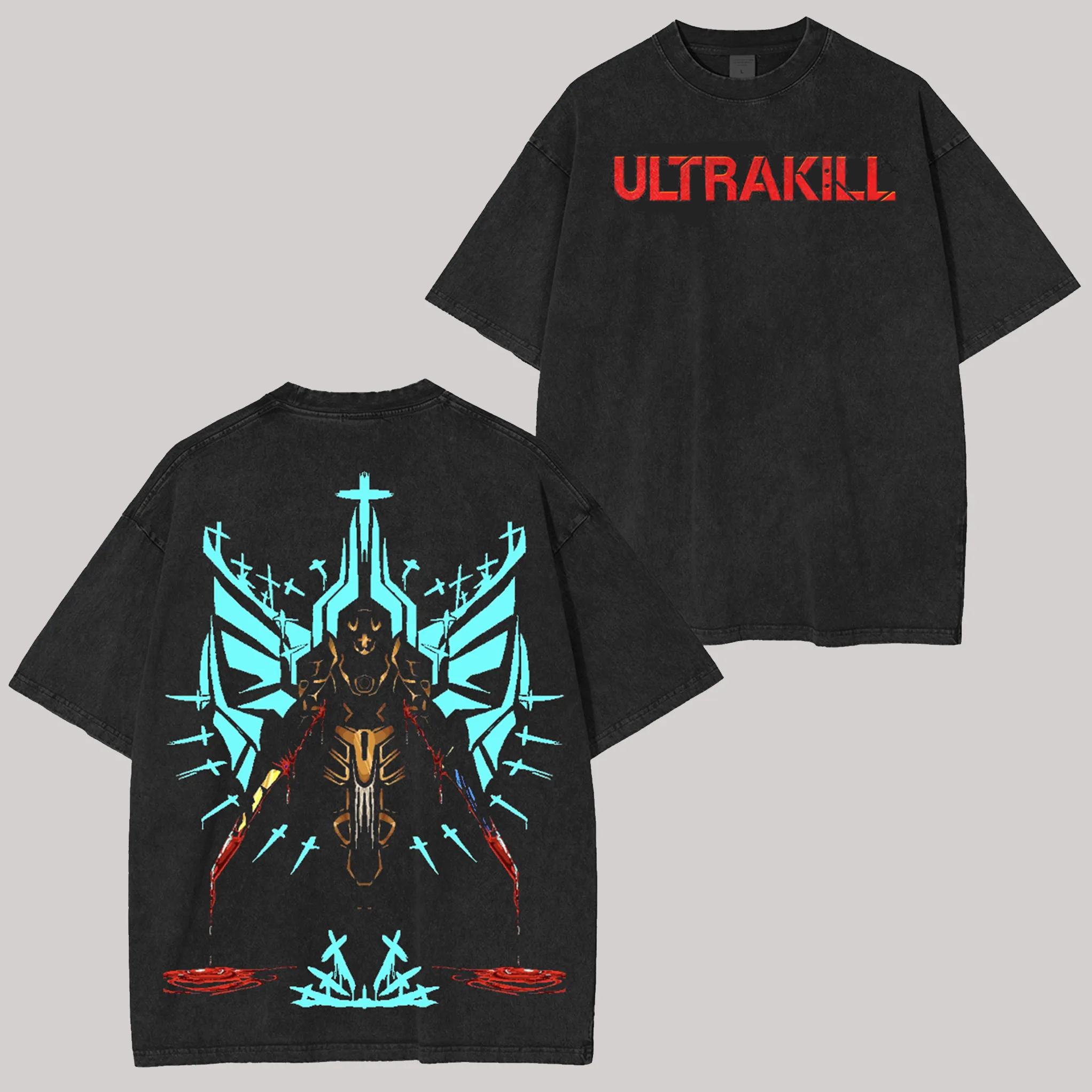 Ultrakill Printed Unisex Washed T-Shirt