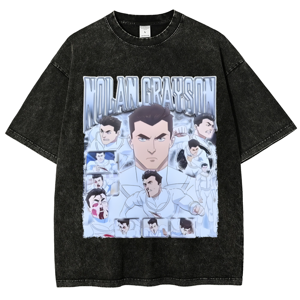  invincible Washed T-Shirt Graphic TEE