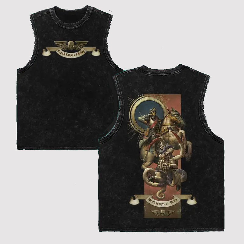 Warhammer 40K Grimdark Printed Unisex Washed T-Shirt