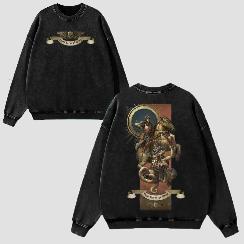 Warhammer 40K Grimdark Printed Unisex Washed T-Shirt