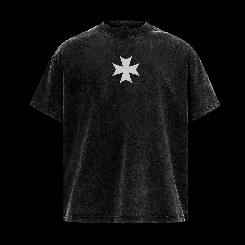 Black Templar Warhammer 40K Printed Unisex Washed T-Shirt