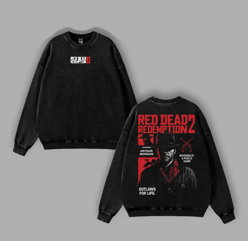 Red Dead Redemption 2 Vintage Unisex Washed T-Shirt