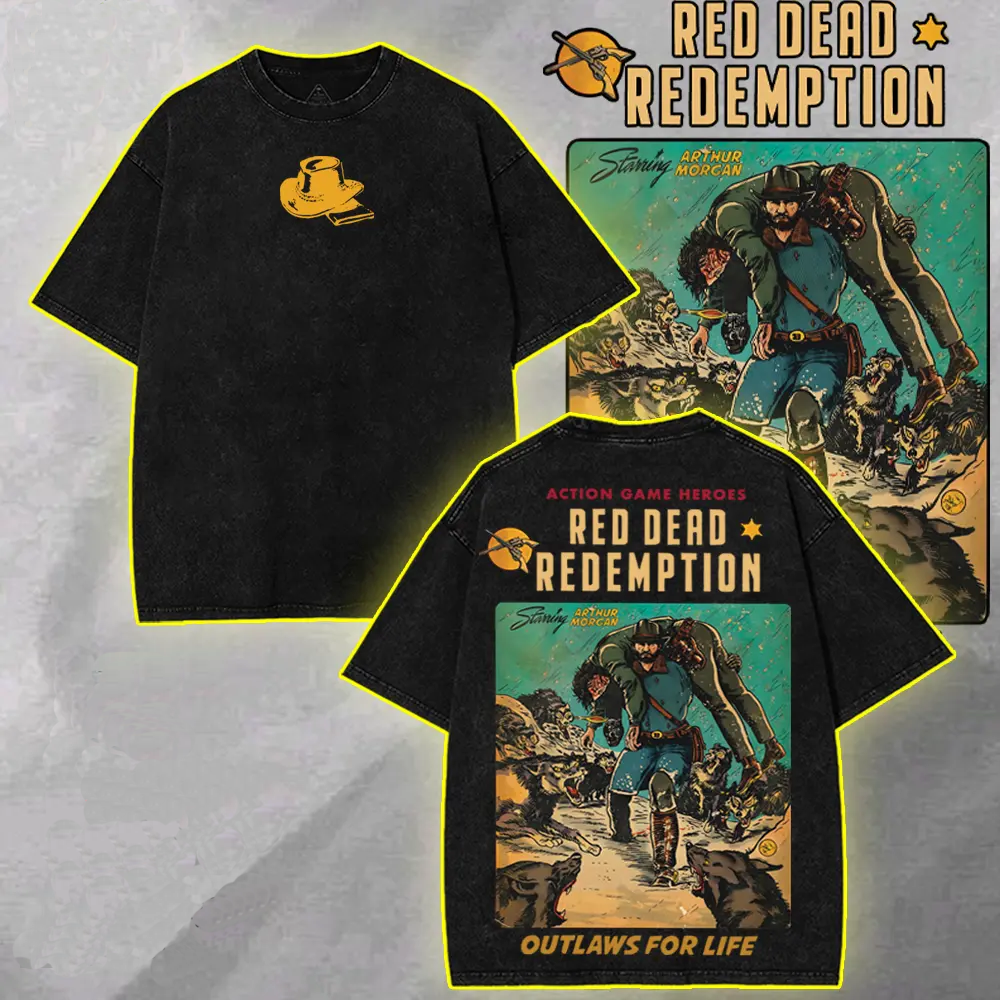 Arthur Morgan x Red Dead Redemption Vintage Unisex Washed T-Shirt