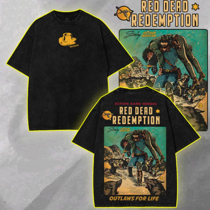 Arthur Morgan x Red Dead Redemption Vintage Unisex Washed T-Shirt