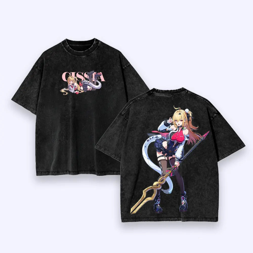 Cissia Zenless Zone Zero Vintage Unisex Washed T-Shirt