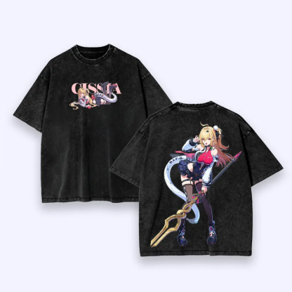 Cissia Zenless Zone Zero Vintage Unisex Washed T-Shirt