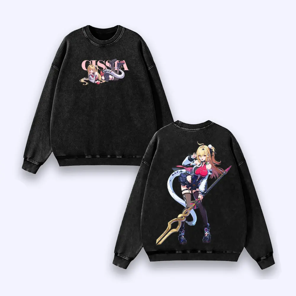 Cissia Zenless Zone Zero Vintage Unisex Washed T-Shirt