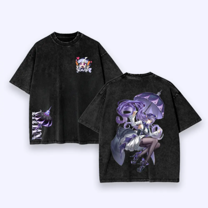 Vivian Banshee Zenless Zone Zero  Vintage Unisex Washed T-Shirt