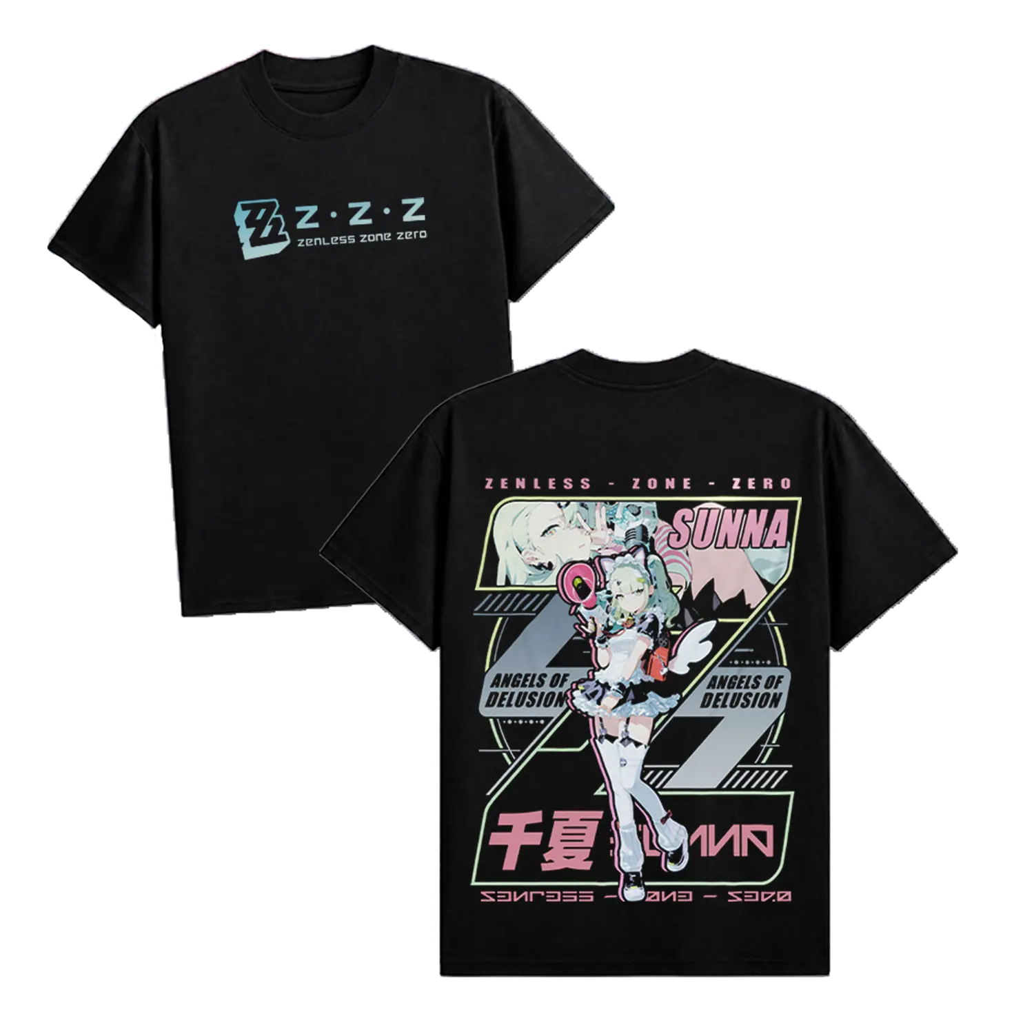 Sunna Zenless Zone Zero Vintage Unisex Washed T-Shirt