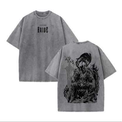 Solo Leveling Igris Printed Unisex Washed T-Shirt