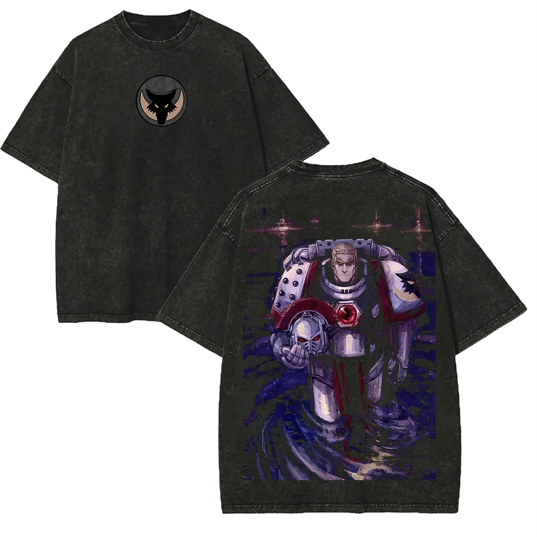 Warhammer 40k Garviel Loken Printed Unisex Washed T-Shirt