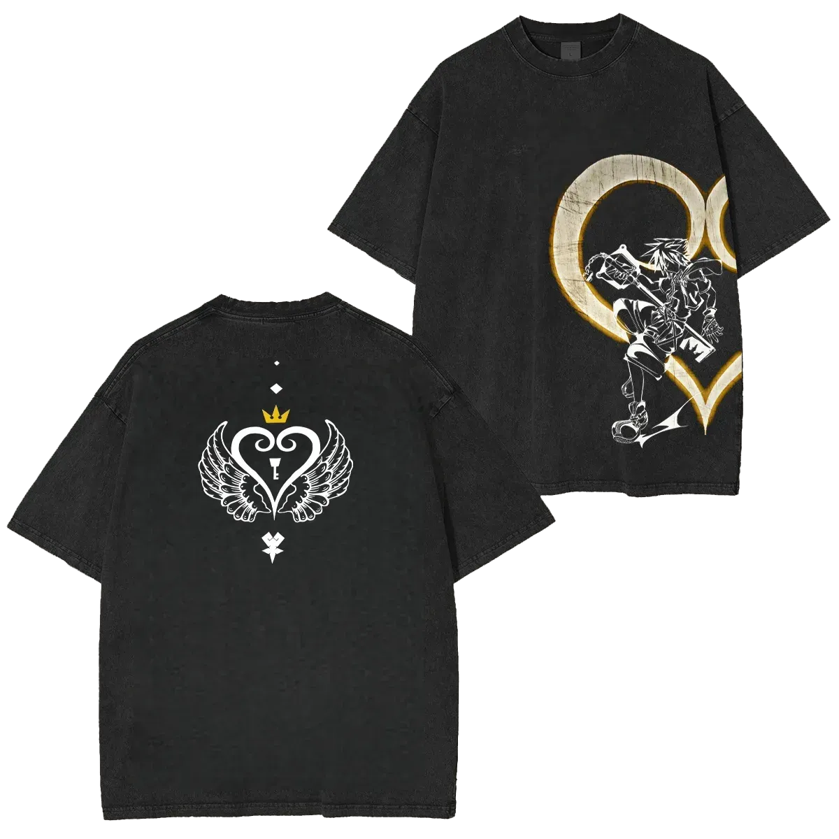 Kingdom Hearts Unisex Fit Washed T-Shirt 2602012448