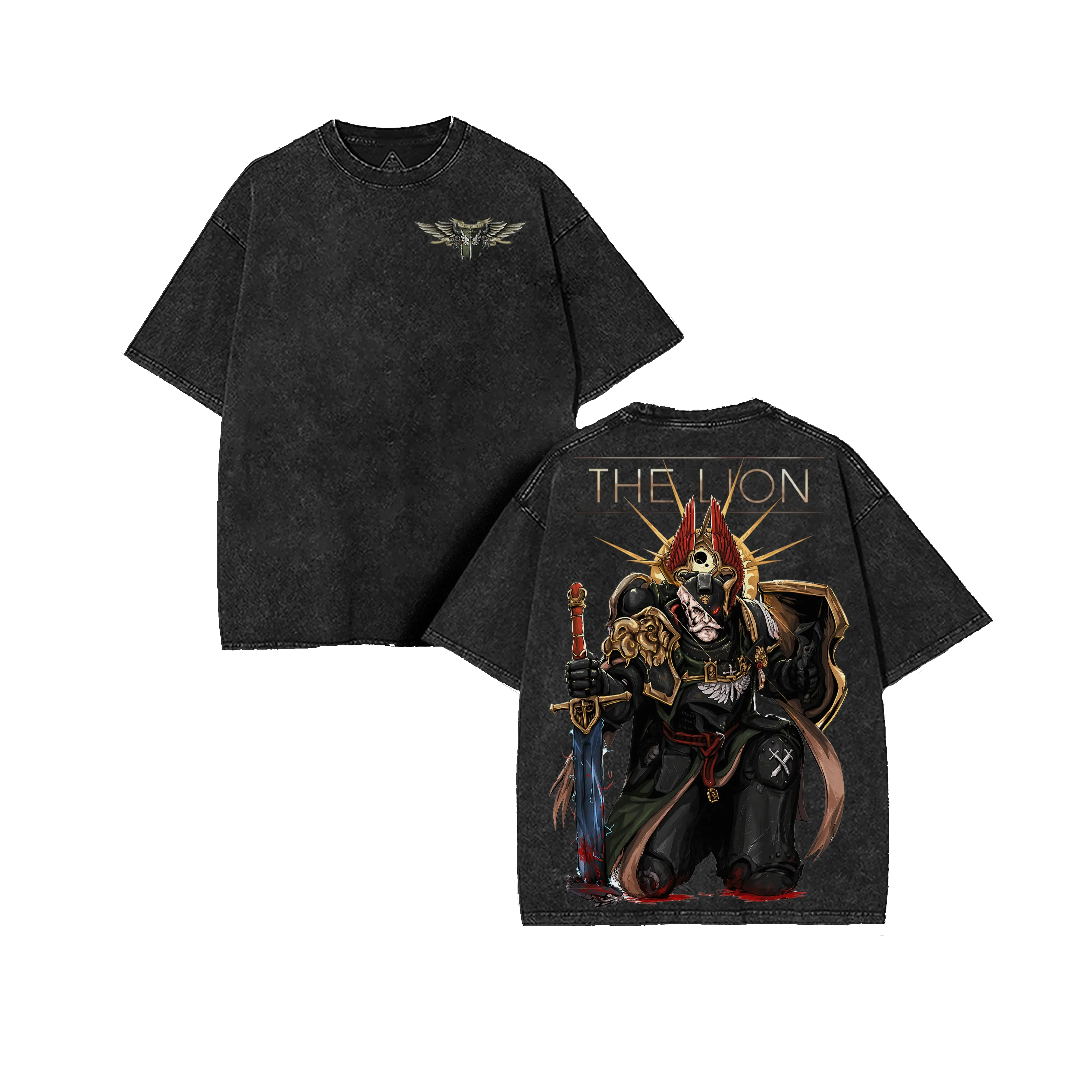Primarch Lion El'Jonson Warhammer 40k Vintage Unisex Washed T-Shirt