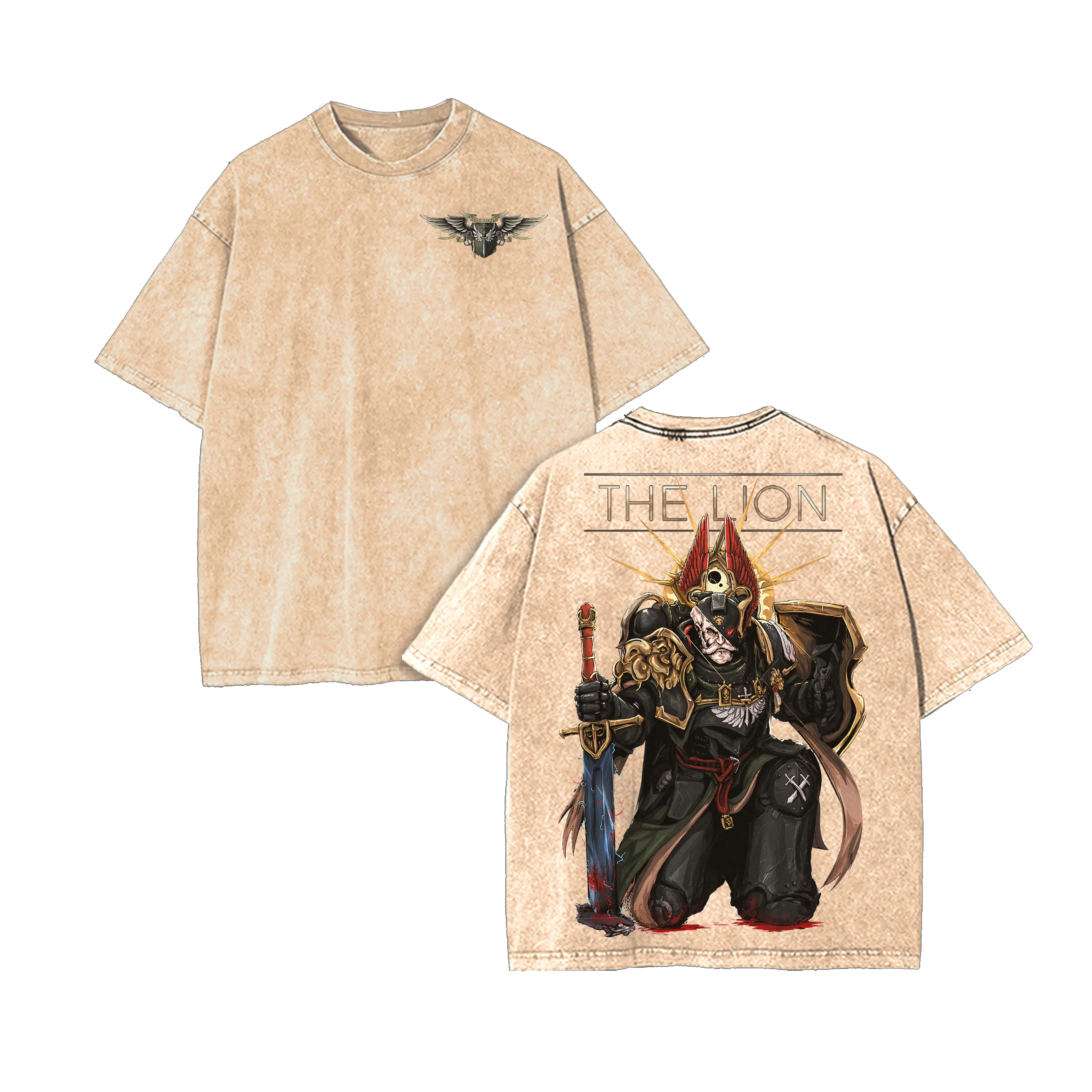 Primarch Lion El'Jonson Warhammer 40k Vintage Unisex Washed T-Shirt