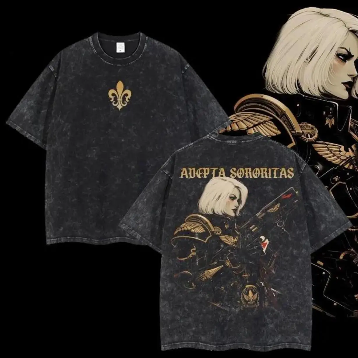 Adepta Sororitas Warhammer 40k Vintage Unisex Washed T-Shirt