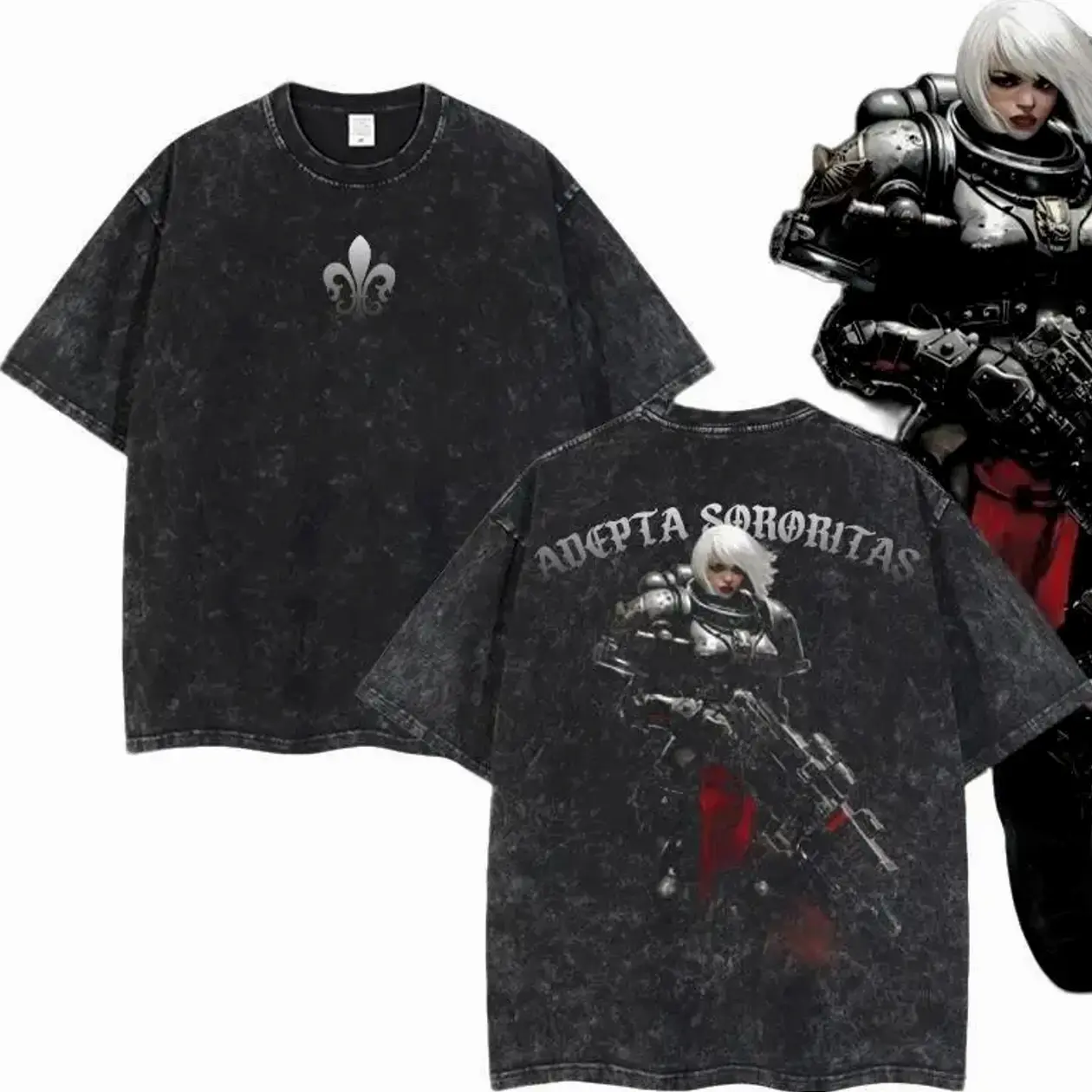 Adepta Sororitas Warhammer 40k Vintage Unisex Washed T-Shirt