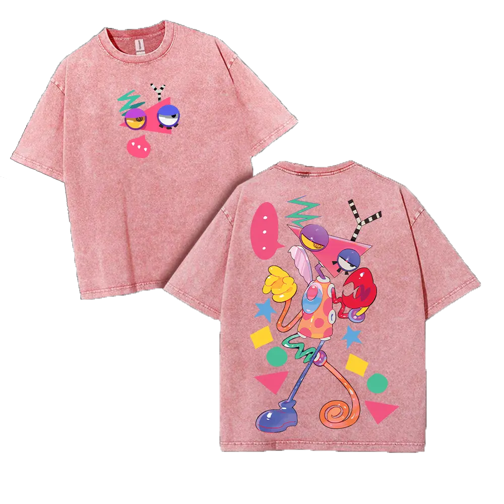 Zooble The Amazing Digital Circus Printed Unisex Washed T-Shirt 