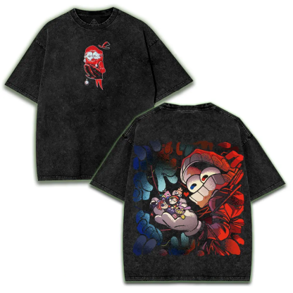 Caine The Amazing Digital Circus Printed Unisex Washed T-Shirt 