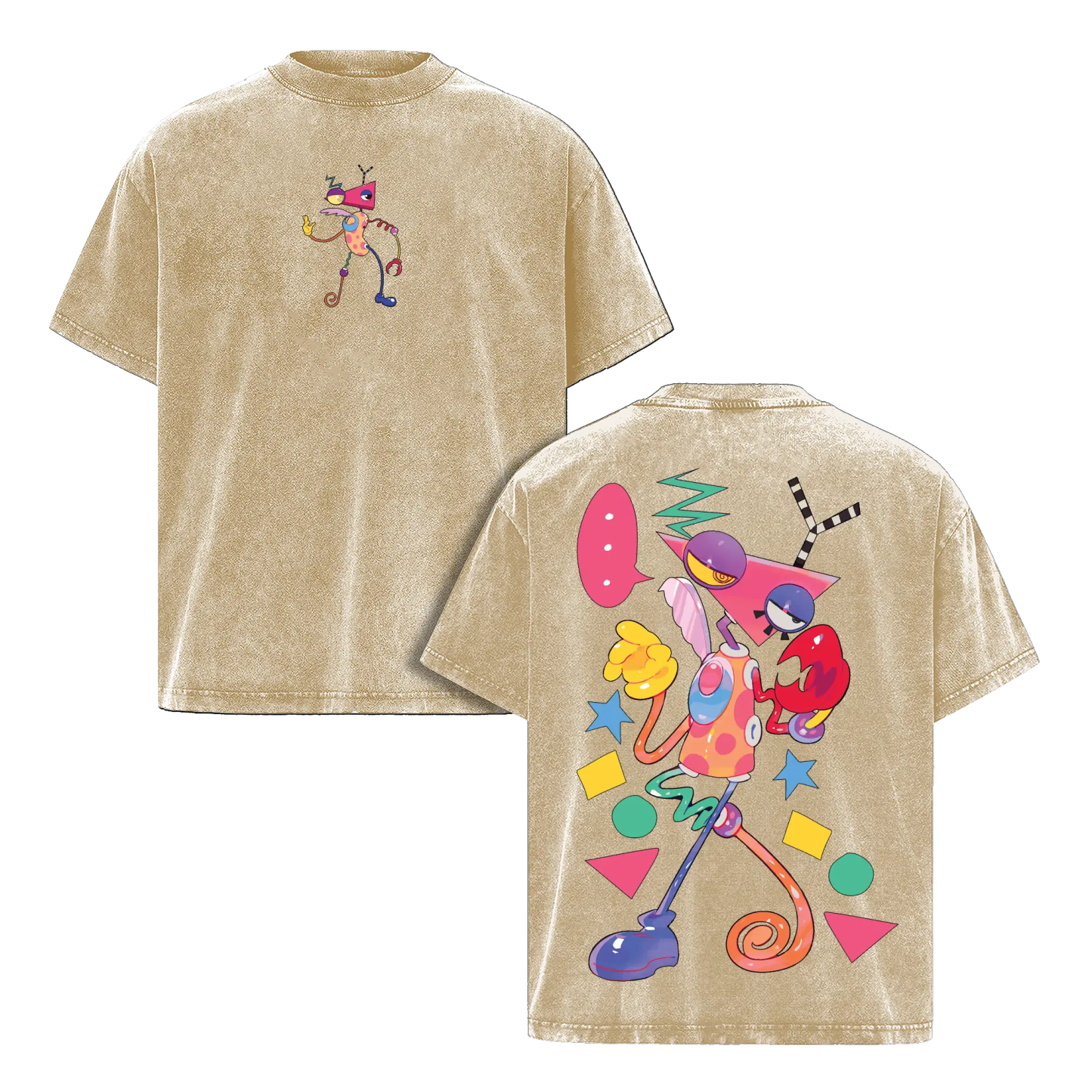 The Amazing Digital Circus Printed Unisex Washed T-Shirt 