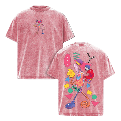 The Amazing Digital Circus Printed Unisex Washed T-Shirt 