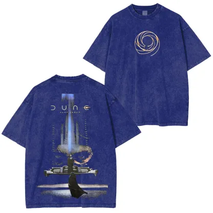 Dune Printed Unisex Washed T-Shirt