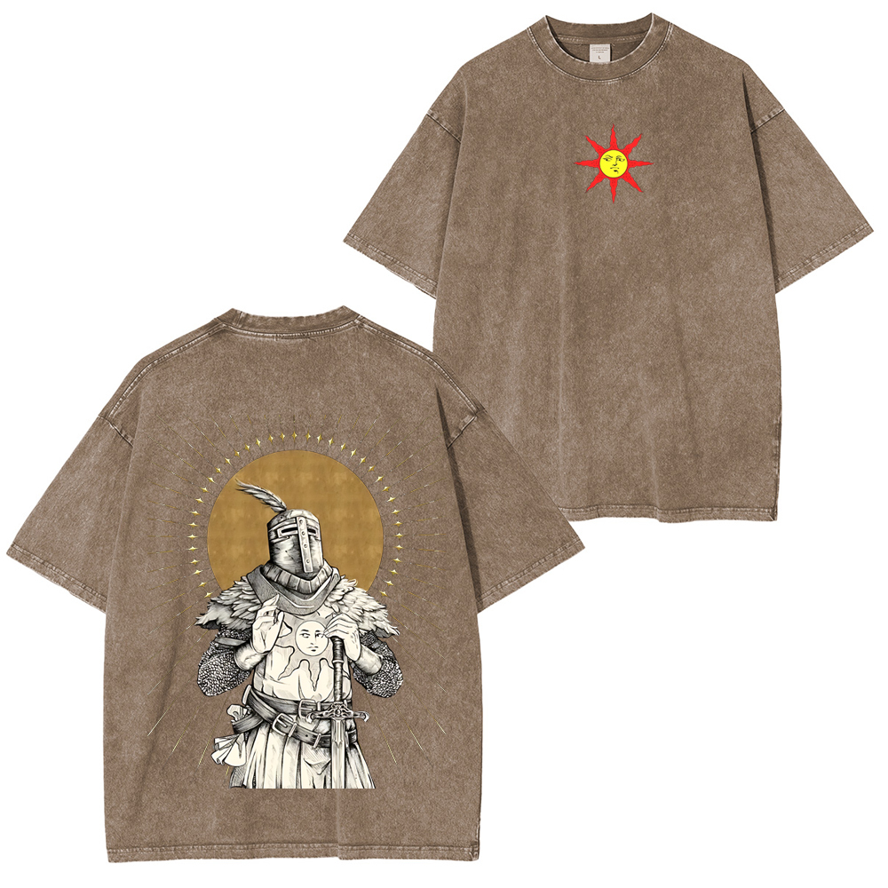 Praise The Sun Unisex Fit Washed T-Shirt 2603000905