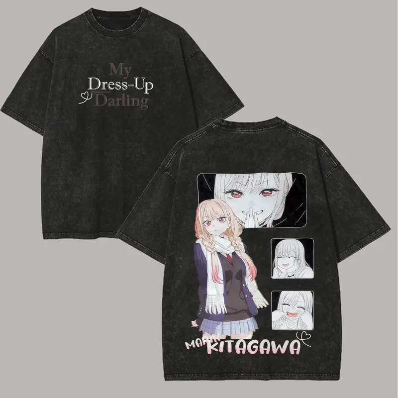 My Dress Up Darling Printed Unisex Washed T-Shirt