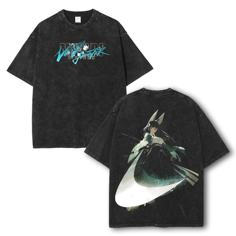 Retro Miyabi ZZZ, ZenLess Zone Zero Washed T-Shirt