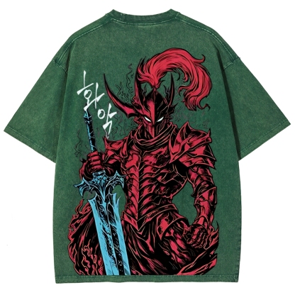 Igris Solo Leveling Vintage Unisex Washed T-Shirt