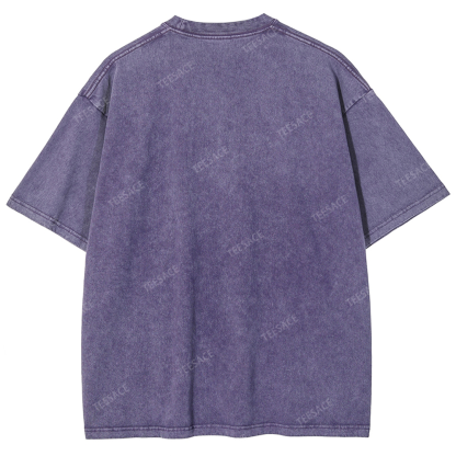 KOBE Vintage Tee Unisex-Adult Oversized Washed Cotton T-Shirt 