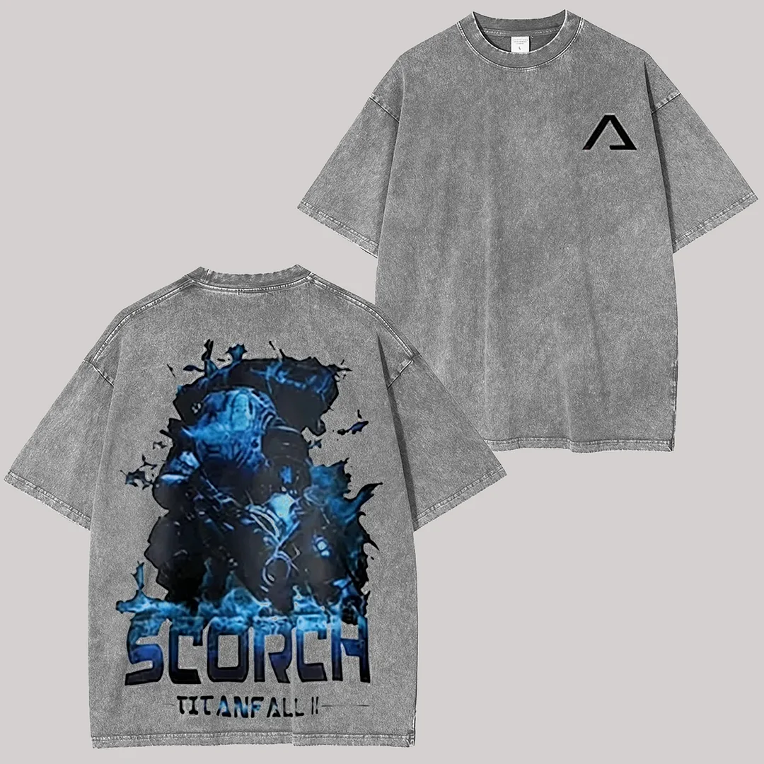 Titanfall Printed Unisex Washed T-Shirt