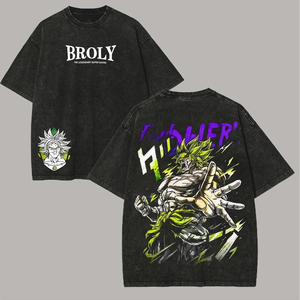 Dragon Ball Z Broly Printed Unisex Washed T-Shirt