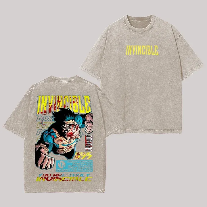 Invincible Vintage Unisex Washed T-Shirt
