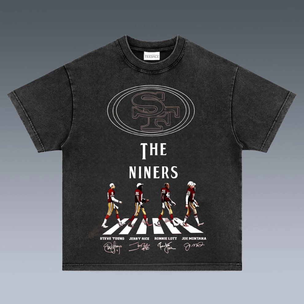 Unisex-Adult Ultra Cotton Washed T-Shirt Graphic SUPER BOWL XXIX CHAMPS - 49ERS TEE