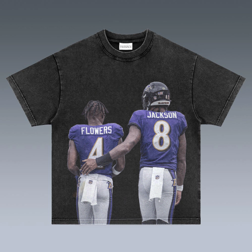VINTAGE TEE | Lamar Jackson&zay flowers