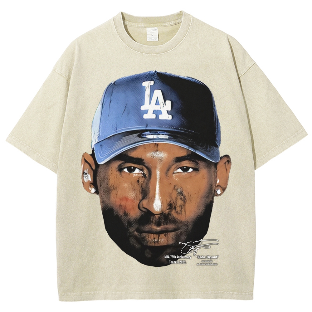 Vintage Style Unisex-Adult Cotton KOBE-VINTAGE-TEE