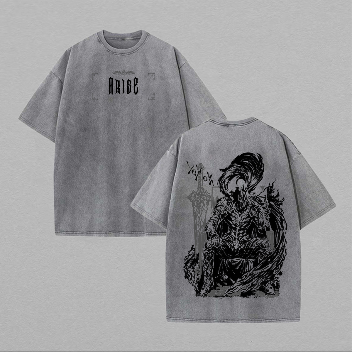 Solo Leveling Igris Printed Unisex Washed T-Shirt