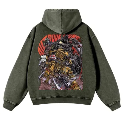 Warhammer 40k Vintage Unisex Washed Hoodies 