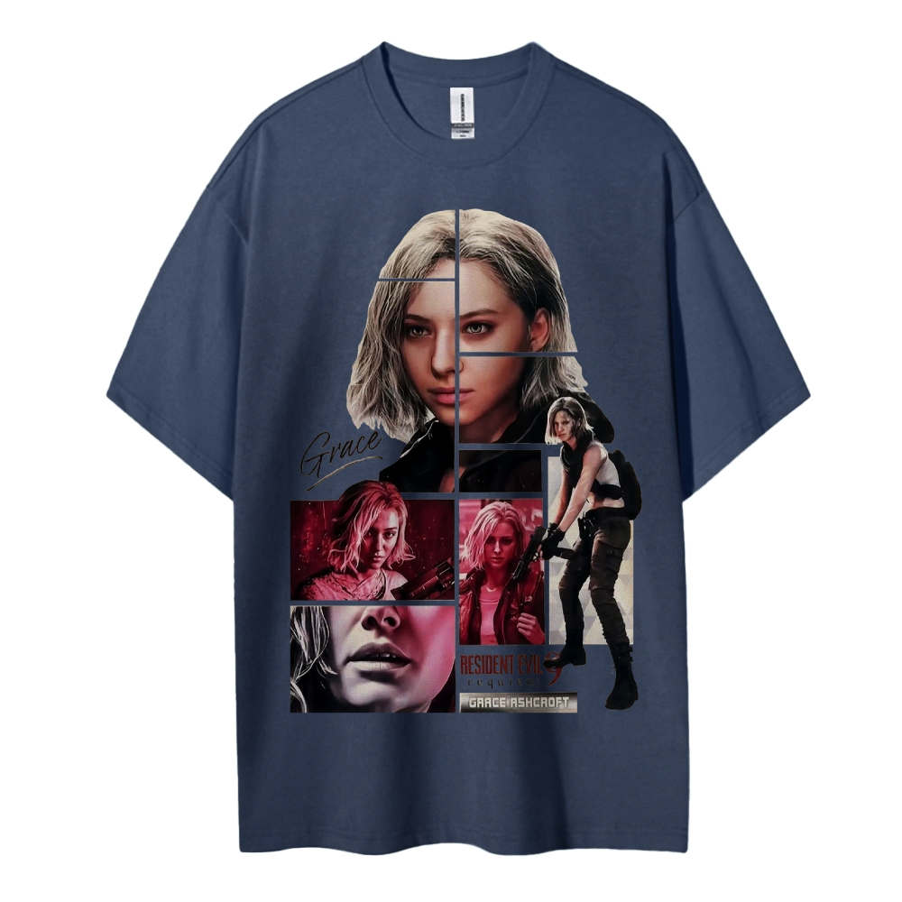Resident Evil Printed Oversized Unisex Cotton T-shirt