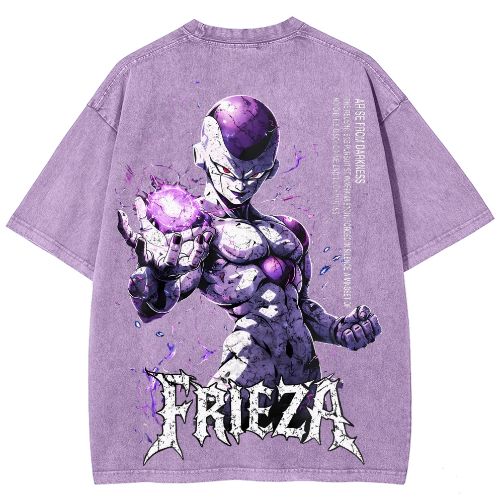 Frieza Dragon Ball Printed Unisex Washed T-Shirt