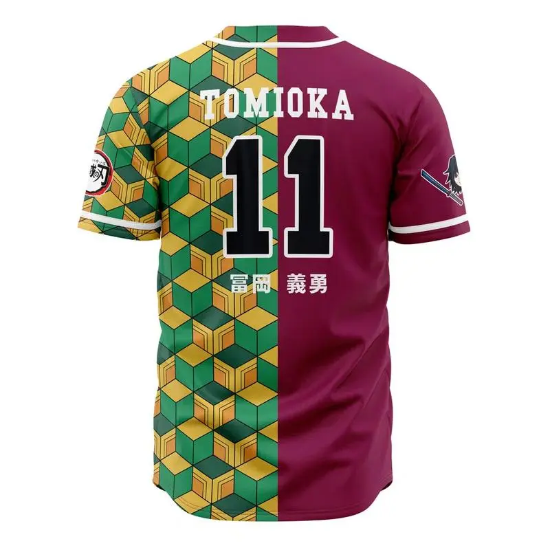 Demon Slayer Tomioka Giyuu Baseball Jersey 