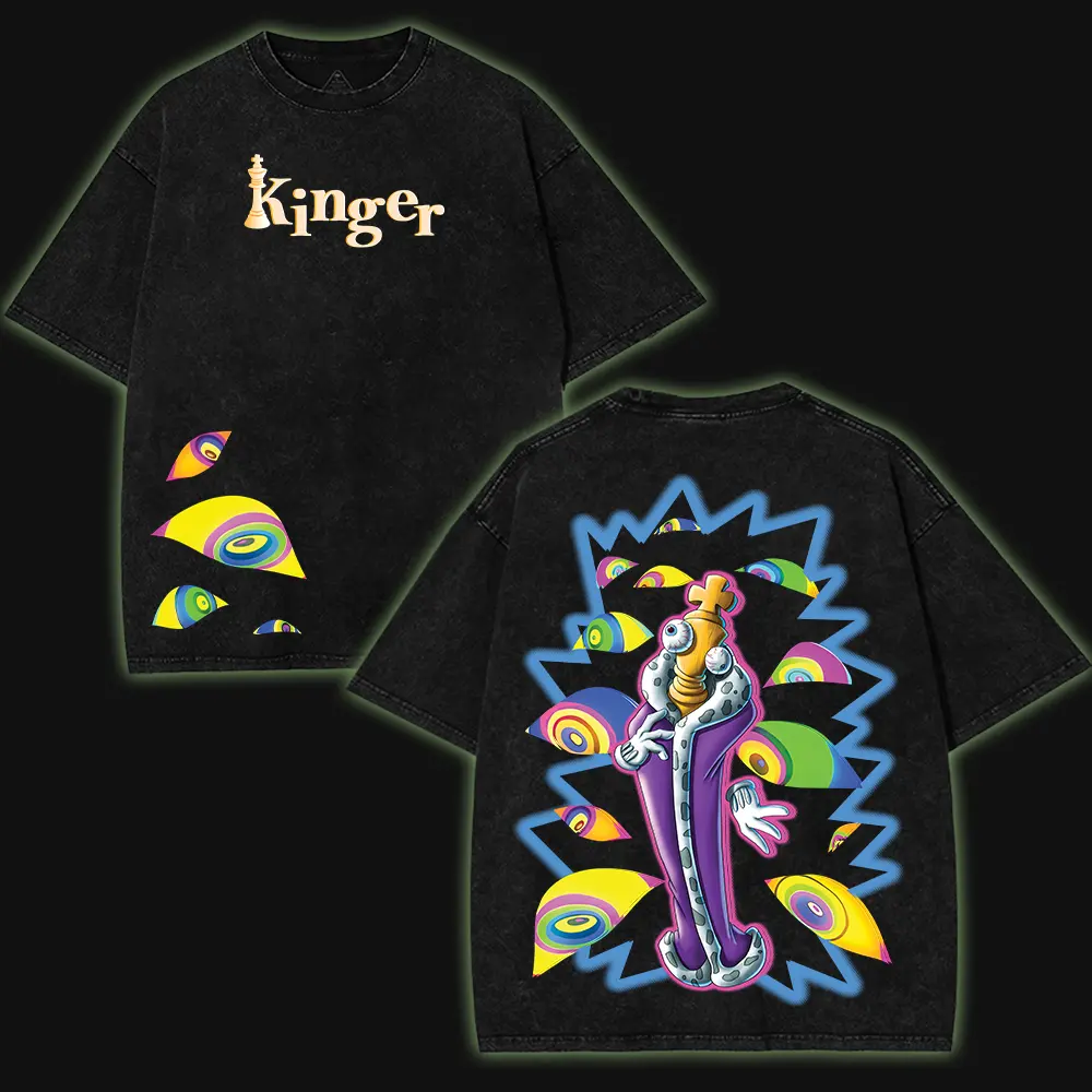Kinger The Amazing Digital Circus Printed Unisex Washed T-Shirt 