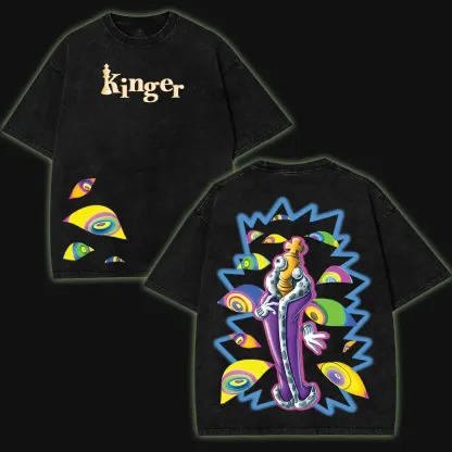 Kinger The Amazing Digital Circus Printed Unisex Washed T-Shirt 