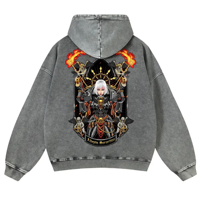 Warhammer 40k Vintage Unisex Washed Hoodies 