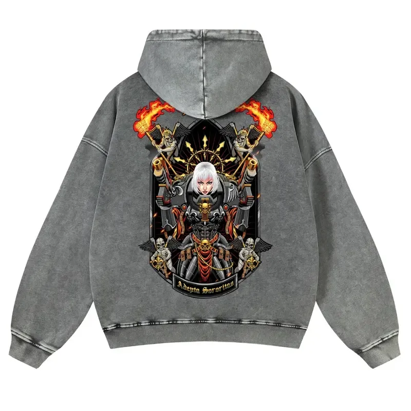 Warhammer 40k Vintage Unisex Washed Hoodies 