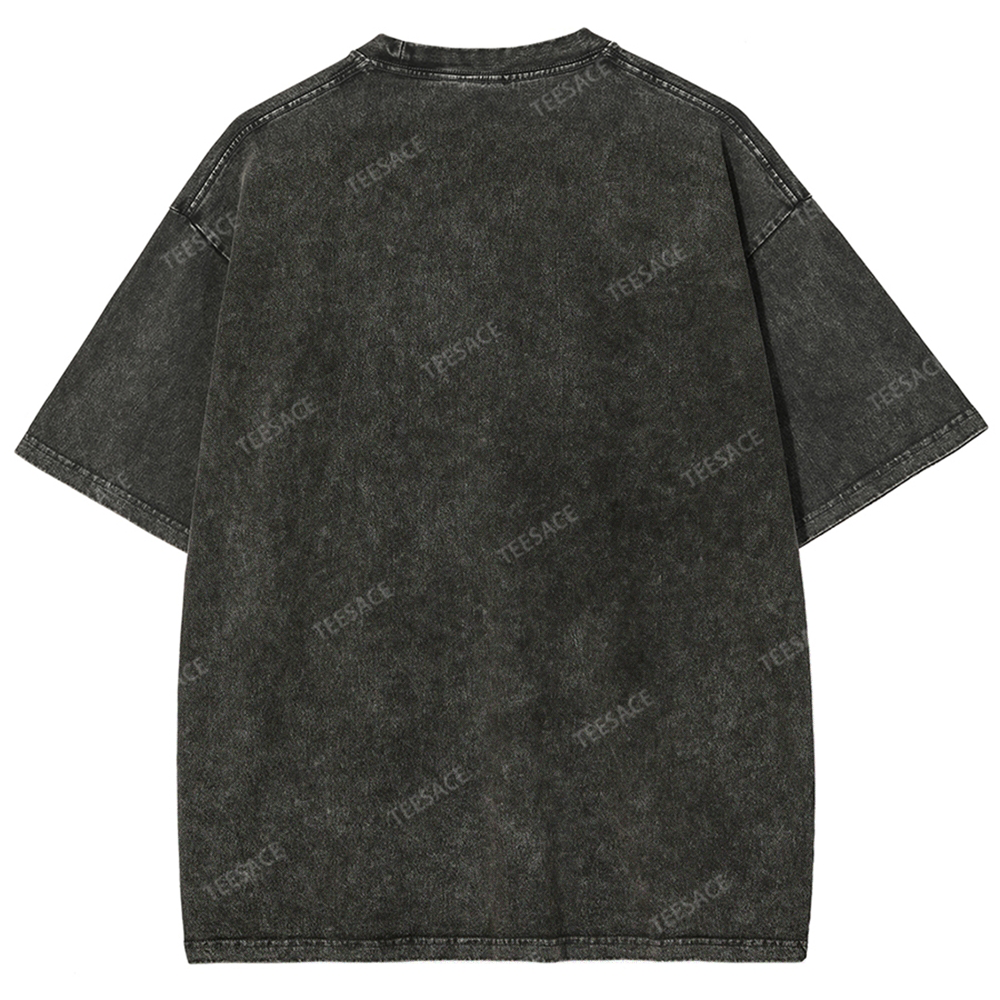 KOBE Vintage Tee Unisex-Adult Oversized Washed Cotton T-Shirt 