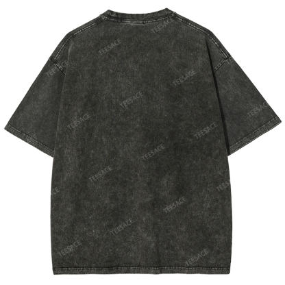 KOBE Vintage Tee Unisex-Adult Oversized Washed Cotton T-Shirt 
