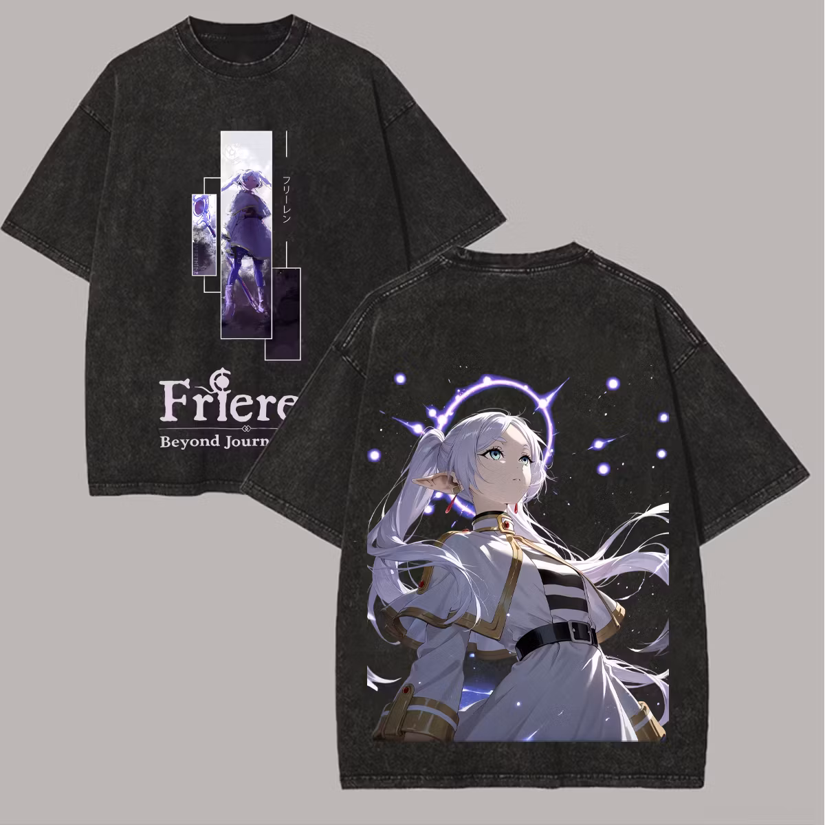 Frieren: Beyond Journey's End Printed Unisex Washed T-Shirt