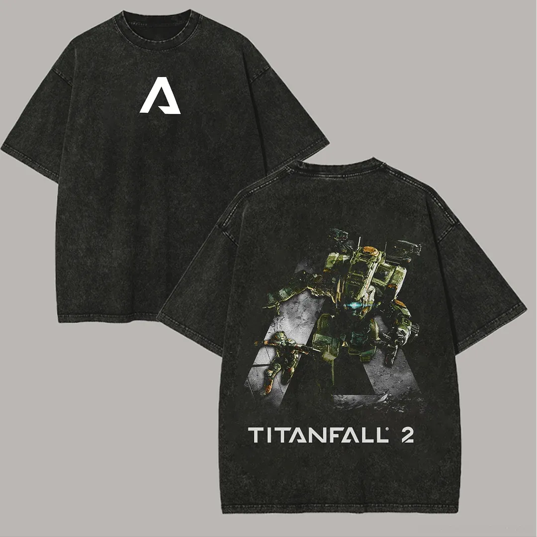 Titanfall Printed Unisex Washed T-Shirt